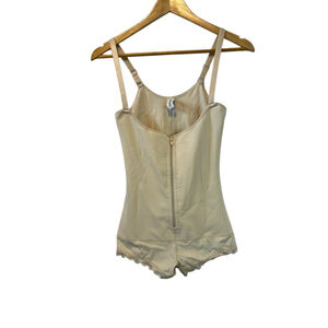 SHARPERX Nude Adjustable Strap Bodysuit Short Shapewear M